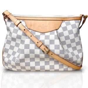 LOUIS VUITTON SIRACUSA PM DAMIER AZUR CROSSBODY BAG